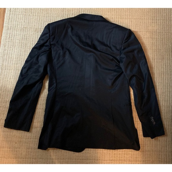 Yves Saint Laurent Rive Gauche Men's Suit Jacket Black 3buttons 100%‎ Cupro - Picture 3 of 11